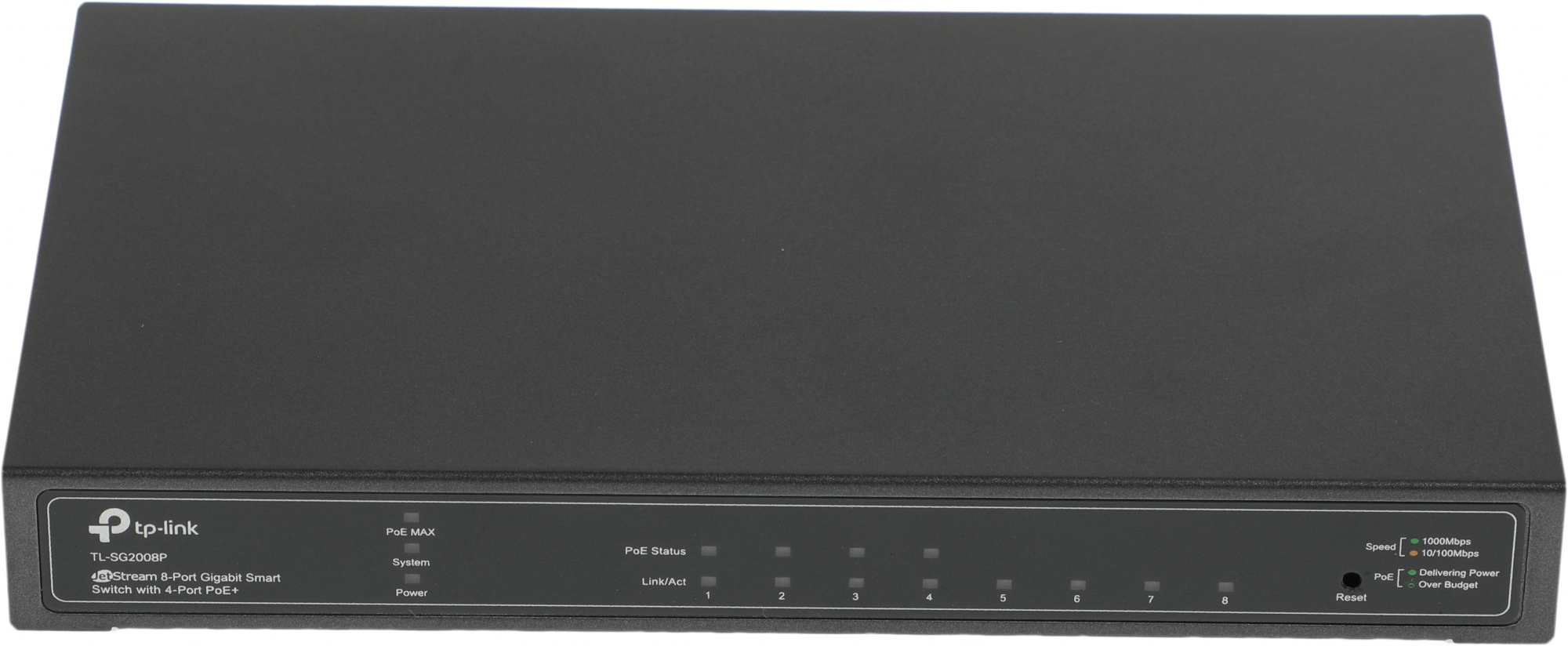 Коммутатор TP-Link JetStream SG2008P (L2) 8x1Гбит/с 4PoE+ 62W управляемый