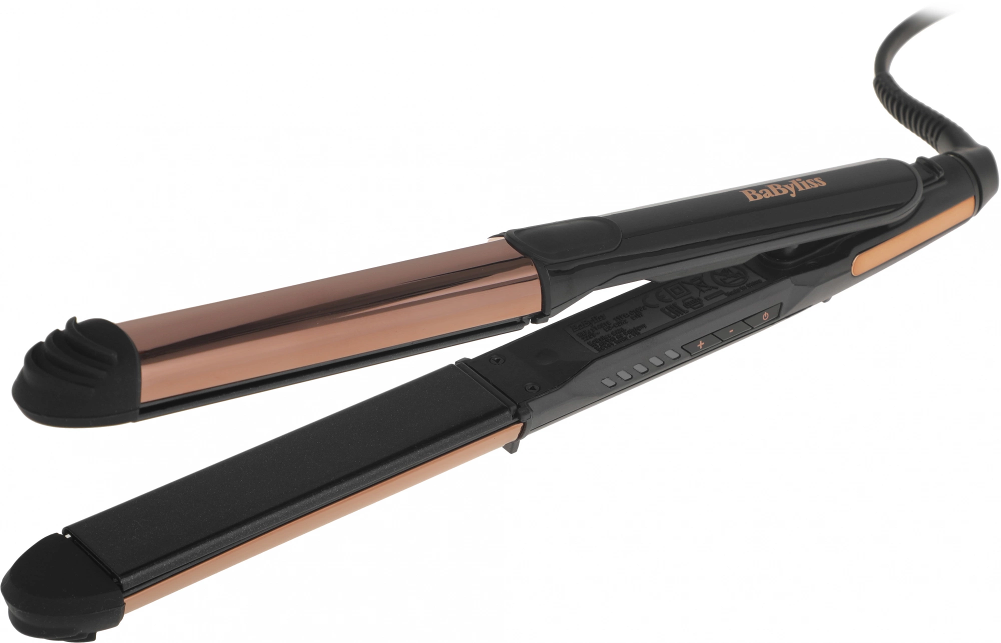 Выпрямитель Babyliss ST481E черный/золотистый макс.темп.:230С покрытие:керамическое