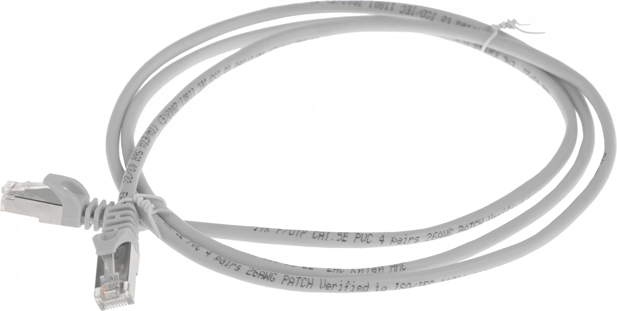 Патч-корд ITK PC01-C5EF-1M5 FTP RJ-45 вил.-вилка RJ-45 кат.5E 1.5м серый ПВХ (уп.:1шт)