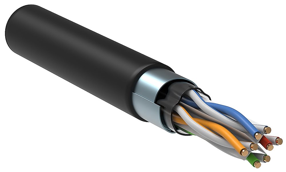 LC3-C604-329 - ITK Витая пара F/UTP кат.6 4x2х23AWG LSZH черный (305м)