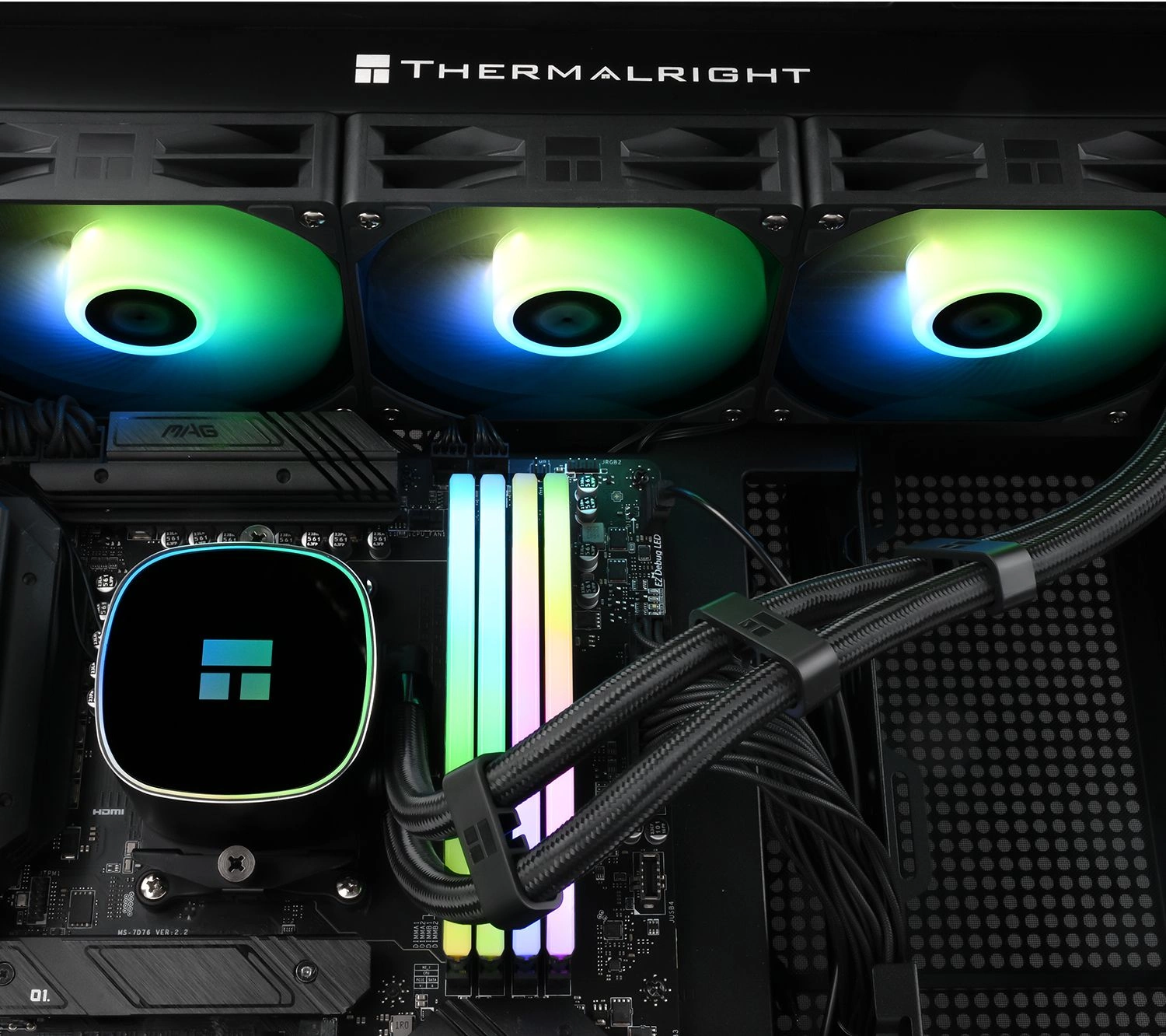 Система водяного охлаждения Thermalright Frozen Horizon 360 V2 ARGB Soc-AM5/AM4/1200/1700/1851 черный 4-pin 29.5dB Al Ret (F-HORIZON-360-BL-V2)