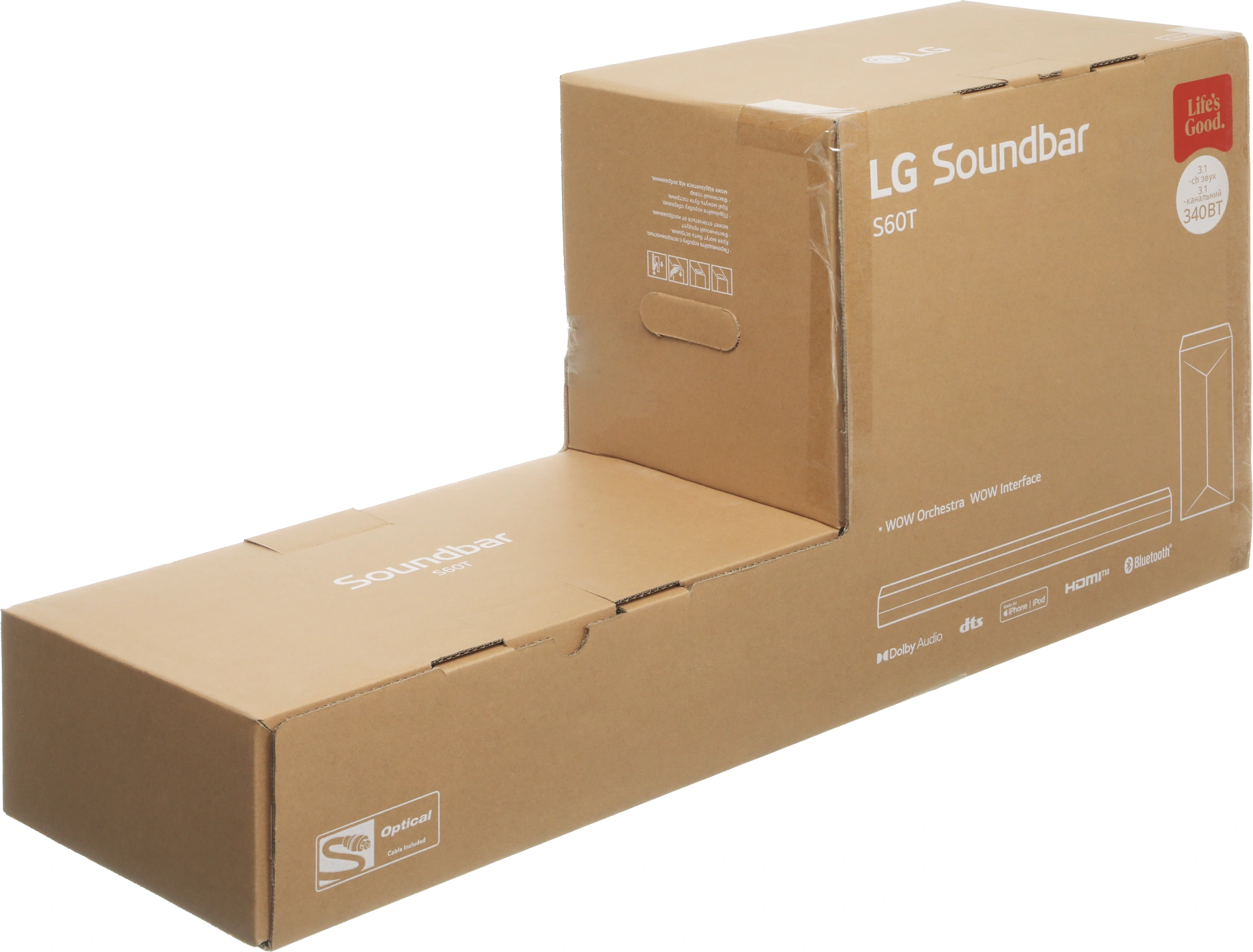 Саундбар LG S60T 3.1 120Вт+220Вт черный