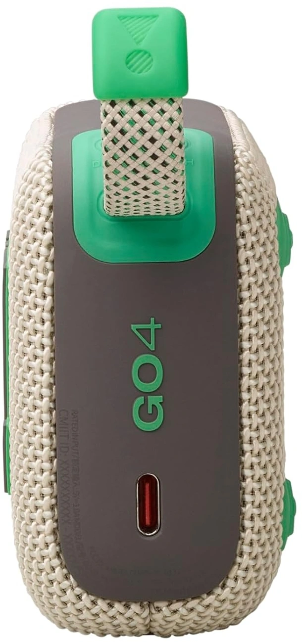 Колонка порт. JBL Go 4 бежевый/зеленый 4.2W 1.0 BT 850mAh (JBLGO4SAND)