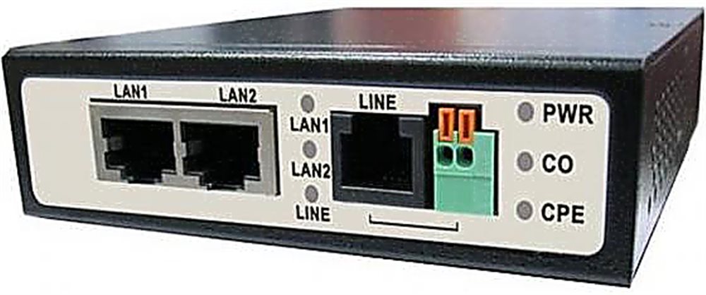 TR-IP2 - Удлинитель Ethernet (VDSL) на 2 порта до 3000м (необходимо 2 устройства). Скорость передачи 90Мбит/с (300м), 56Мбит/с(600м), 30Мбит/с(900м), 16Мбит/с(1500м), 14Мбит/с(2000м), 8Мбит/с(2400м), 5Мбит/с(3000м)