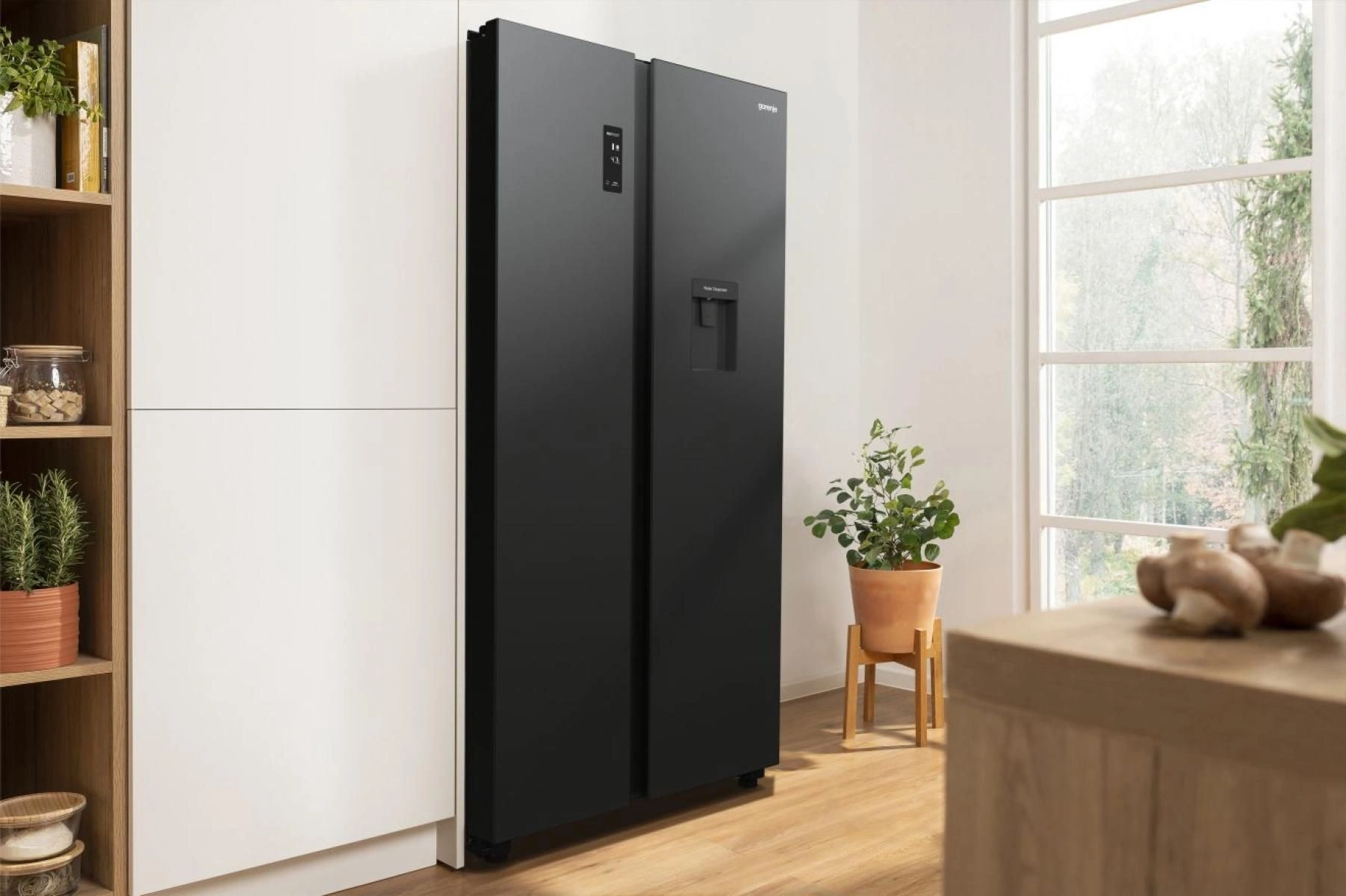 Холодильник Gorenje NRR9185EABXLWD 2-хкамерн. черный мат. инвертер