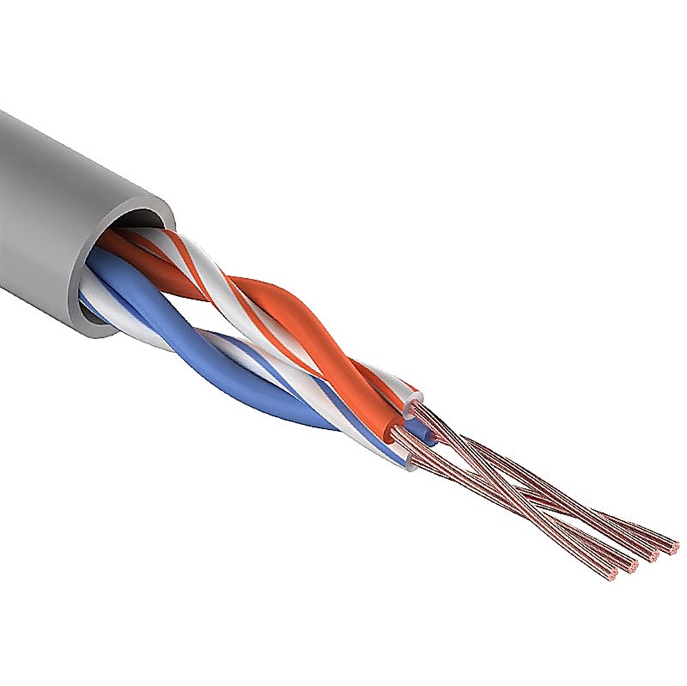 01-0026 - Кабель витая пара REXANT UTP 2PR 24AWG, CAT5e, STRANDED (бухта 305 м)