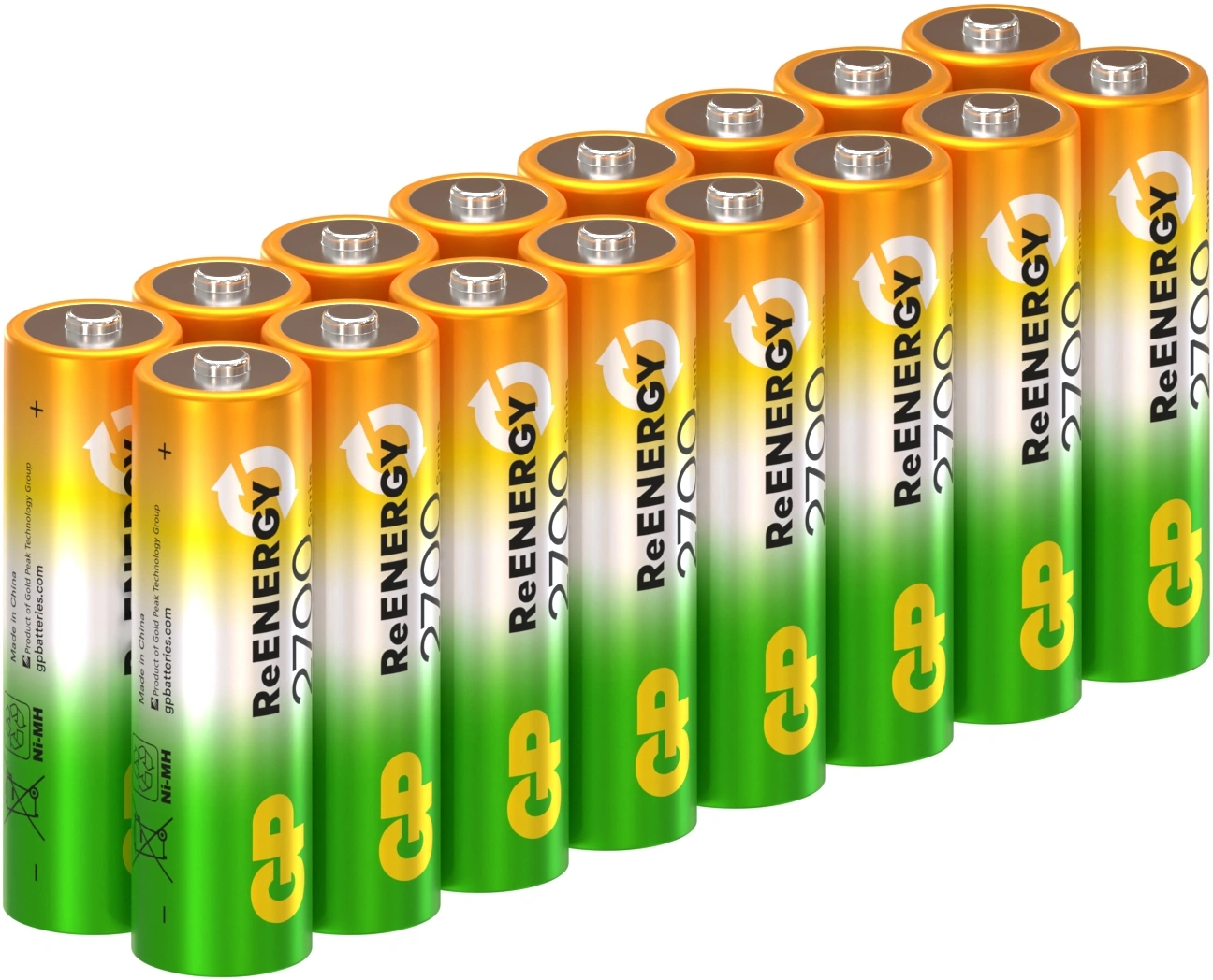 Аккумулятор GP 270AAHCRGY AA NiMH 2700mAh (16шт) спайка