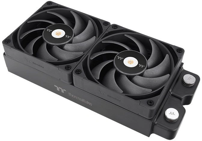 Вентилятор для корпуса Thermaltake Toughfan 14 Pro 140х140x25 черный 4-pin (упак.:2шт) (CL-F160-PL14BL-A) Ret
