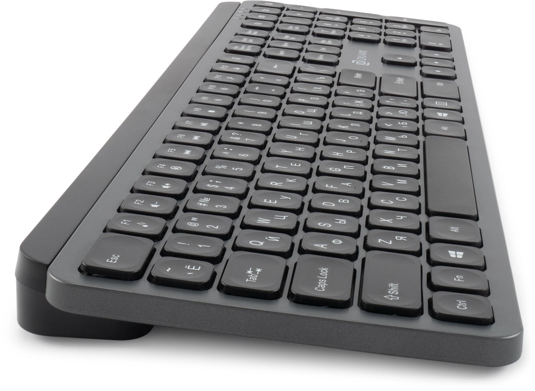 Клавиатура Оклик K859W серый/черный USB беспроводная slim Multimedia (2002136)