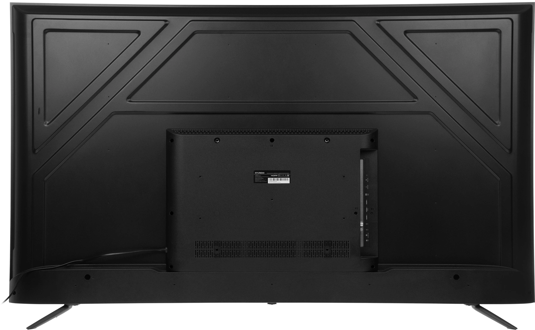 Телевизор LED Hyundai 65" H-LED65BU7100 WebOS Frameless Metal серый/серый 4K Ultra HD 60Hz MEMC DVB-T DVB-T2 DVB-C DVB-S DVB-S2 USB WiFi Smart TV