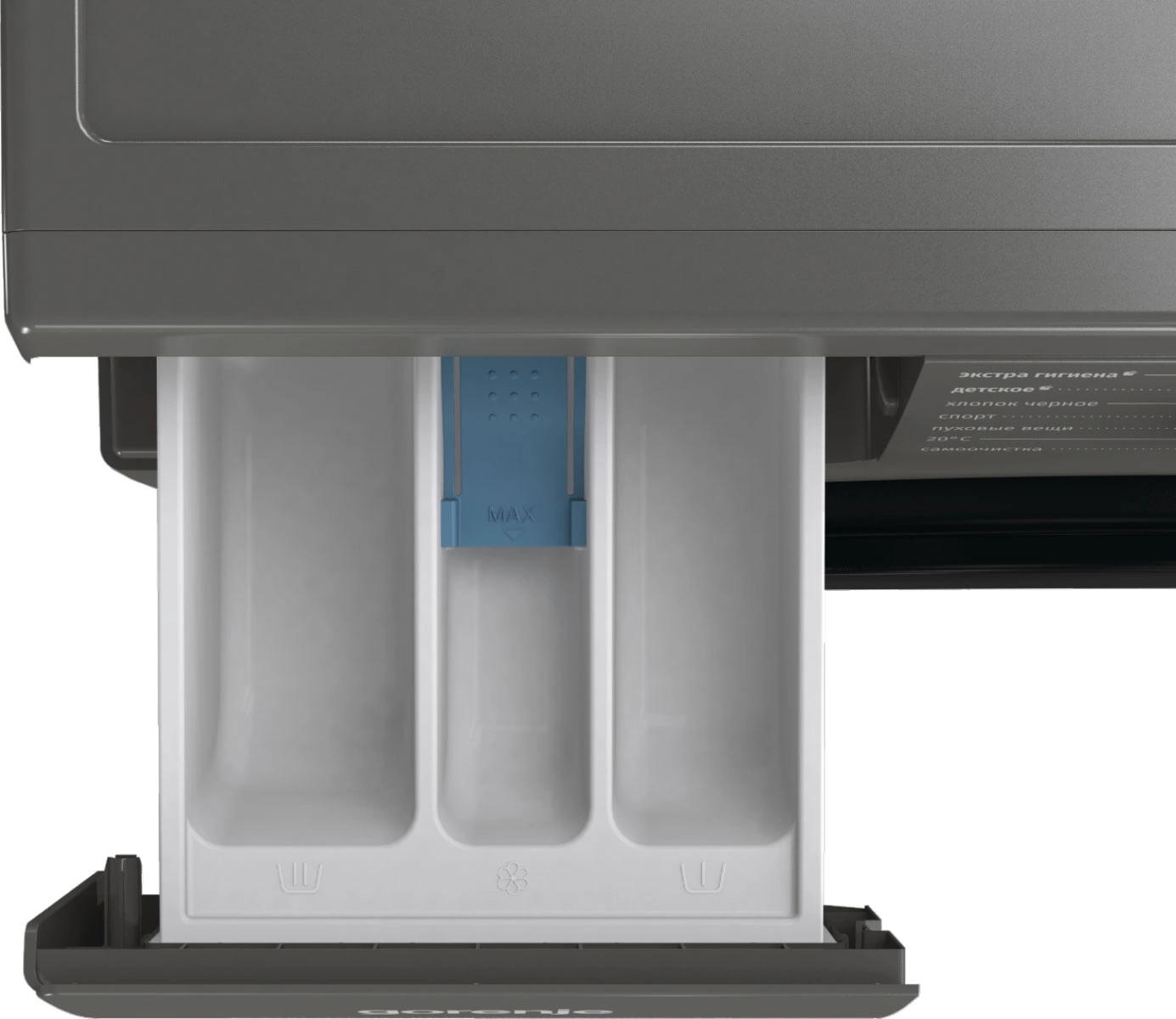 Стиральная машина Gorenje WNHPI84AS/AR класс: A загр.фронтальная макс.:8кг темно-серый инвертор
