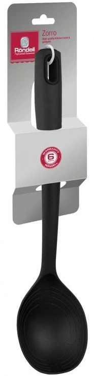 Ложка для первых/вторых блюд Rondell Zorro RD-1463 графитовый упак.:картонная подложка
