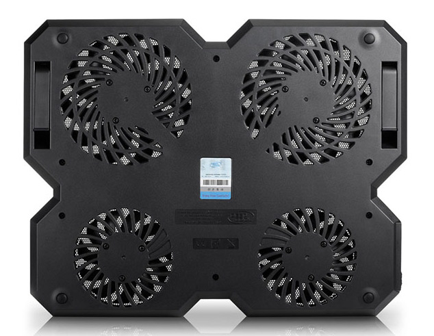 Подставка для ноутбука Deepcool Multi Core X6 (DP-N422-MCX6) 15.6" 380x295x24мм 30.9дБ 2xUSB 4x 900г черный