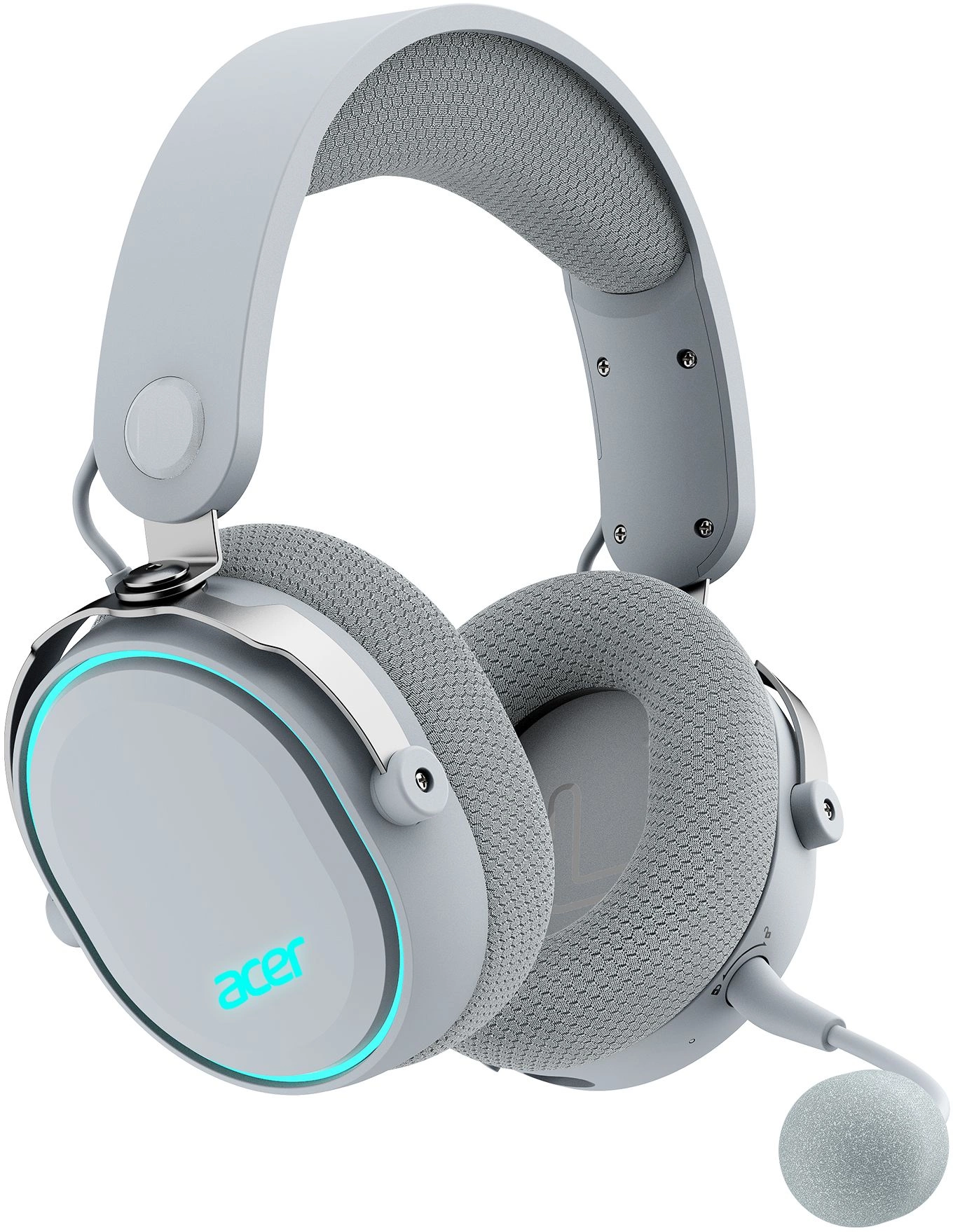 Наушники с микрофоном Acer OHR303 белый мониторные BT/Radio/3.5mm оголовье (ZL.HDSEE.00A)