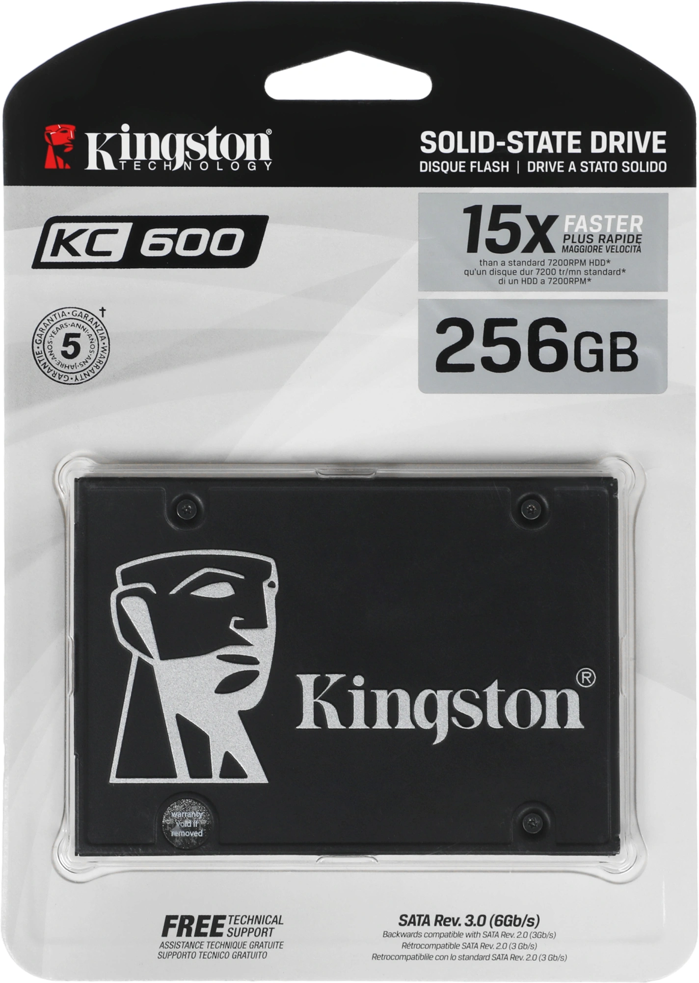 Накопитель SSD Kingston SATA-III 256GB SKC600/256G KC600 2.5"