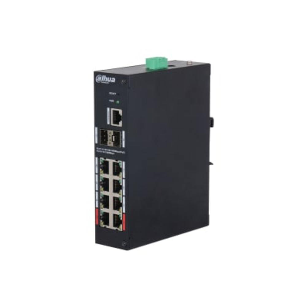 DH-HS4210-8GT-110 - 10-портовый управляемый гигабитный коммутатор с PoE, промышленное исполнение