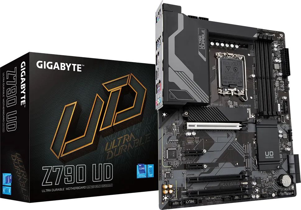 Материнская плата Gigabyte Z790 UD Soc-1700 Intel Z790 4xDDR5 ATX AC`97 8ch(7.1) 2.5Gg RAID+HDMI+DP