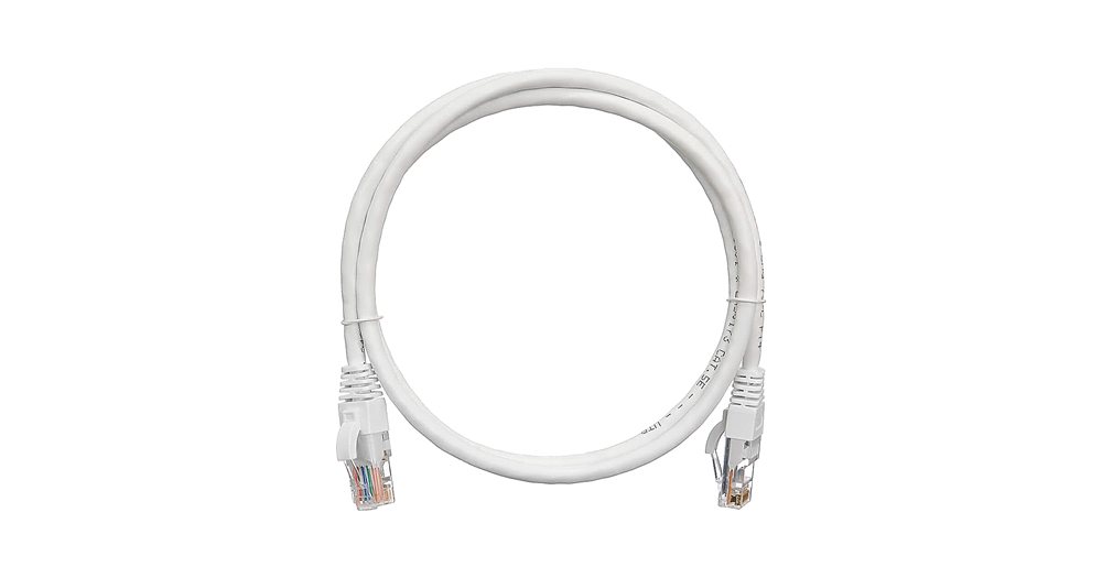 NMC-PC4UD55B-005-C-WT - Коммутационный шнур NIKOMAX U/UTP 4 пары, Кат.5е (Класс D), многожильный, медный, 24AWG (7х0,205мм), LSZH нг(А)-HFLTx, белый, 0,5м