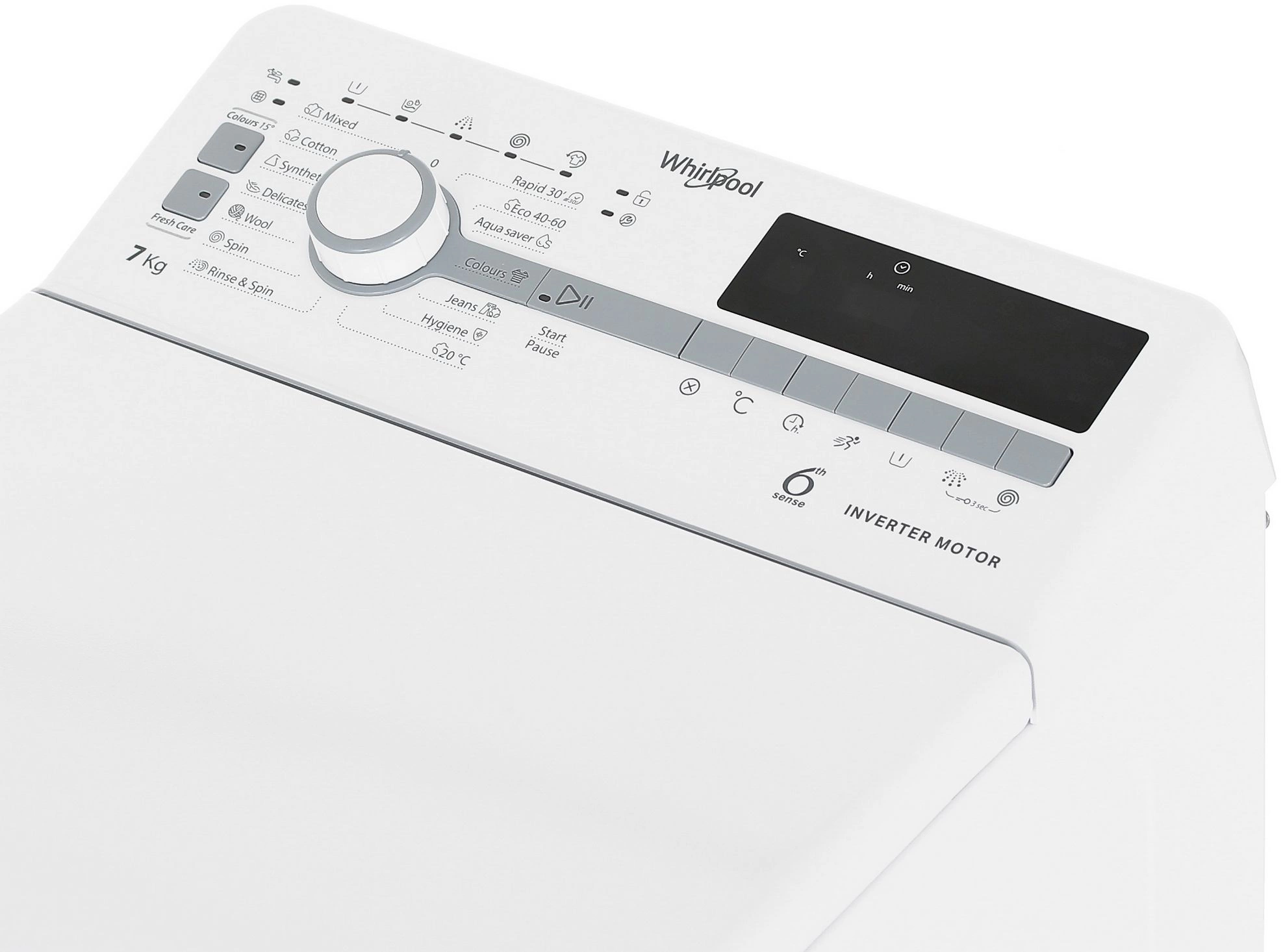 Стиральная машина Whirlpool TDLR 7231BS EU пан.англ. класс: A загр.вертикальная макс.:7кг белый инвертор