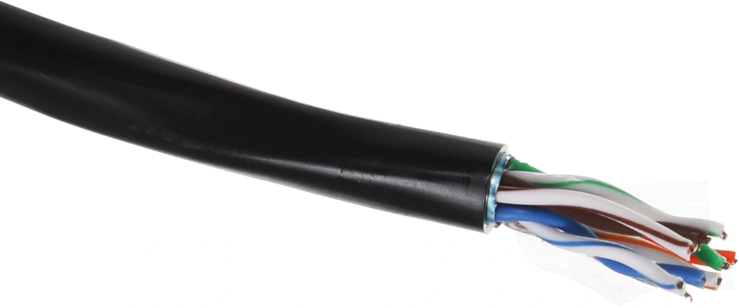 Кабель информационный Lanmaster TWT-5EFTP-XS-OUT кат.5E FTP 4 пары 24AWG PE внешний 305м черный