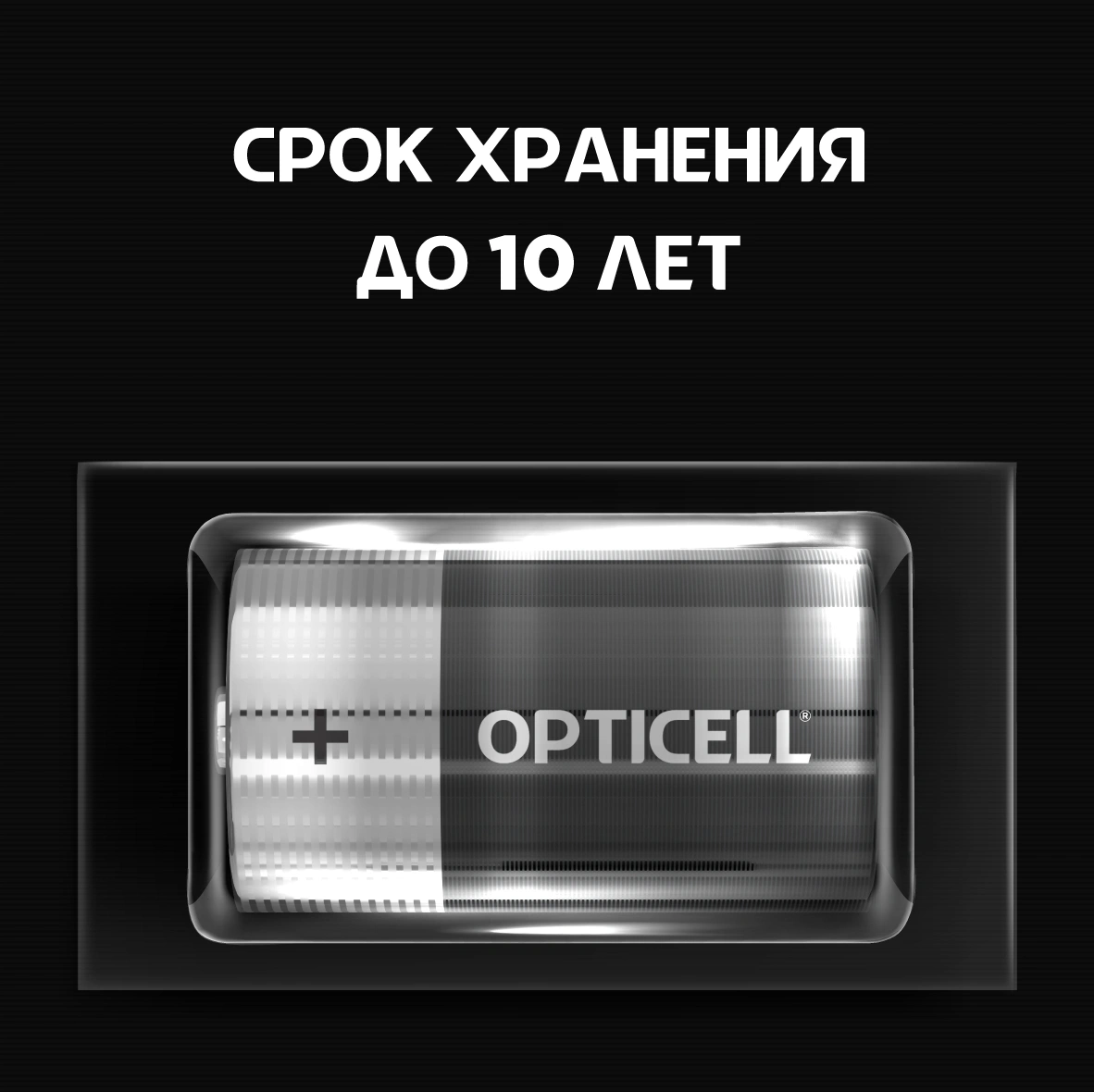 Батарея Opticell Basic LR20 D (2шт) блистер