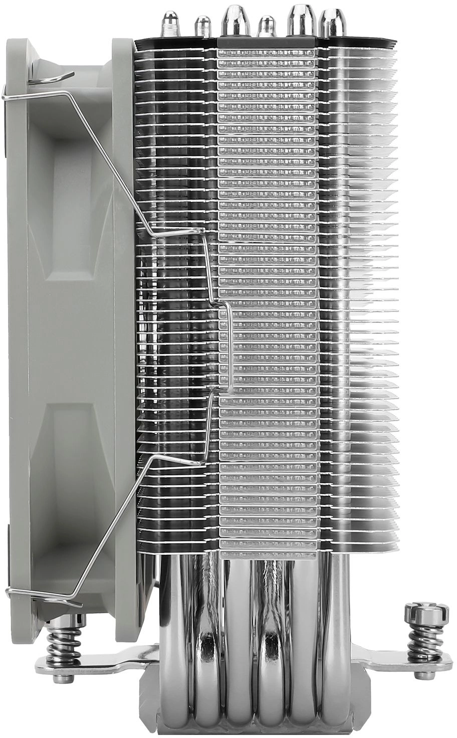 Устройство охлаждения(кулер) Thermalright Burst Assasin 120 Soc-AM5/AM4/1200/1700/1851 серый 4-pin 25.6dB Al+Cu 510gr Ret (BA120)