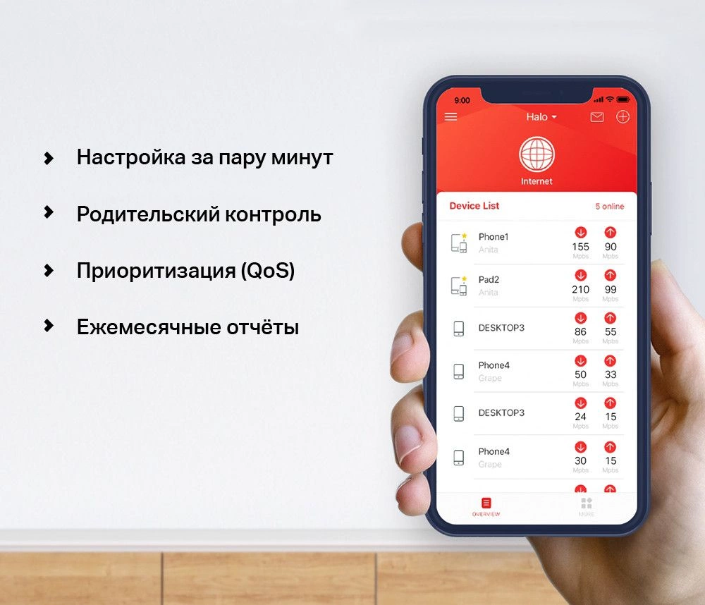 Бесшовный Mesh роутер Mercusys Halo H30G (HALO H30G(3-PACK)) AC1300 10/100/1000BASE-TX белый (упак.:3шт)