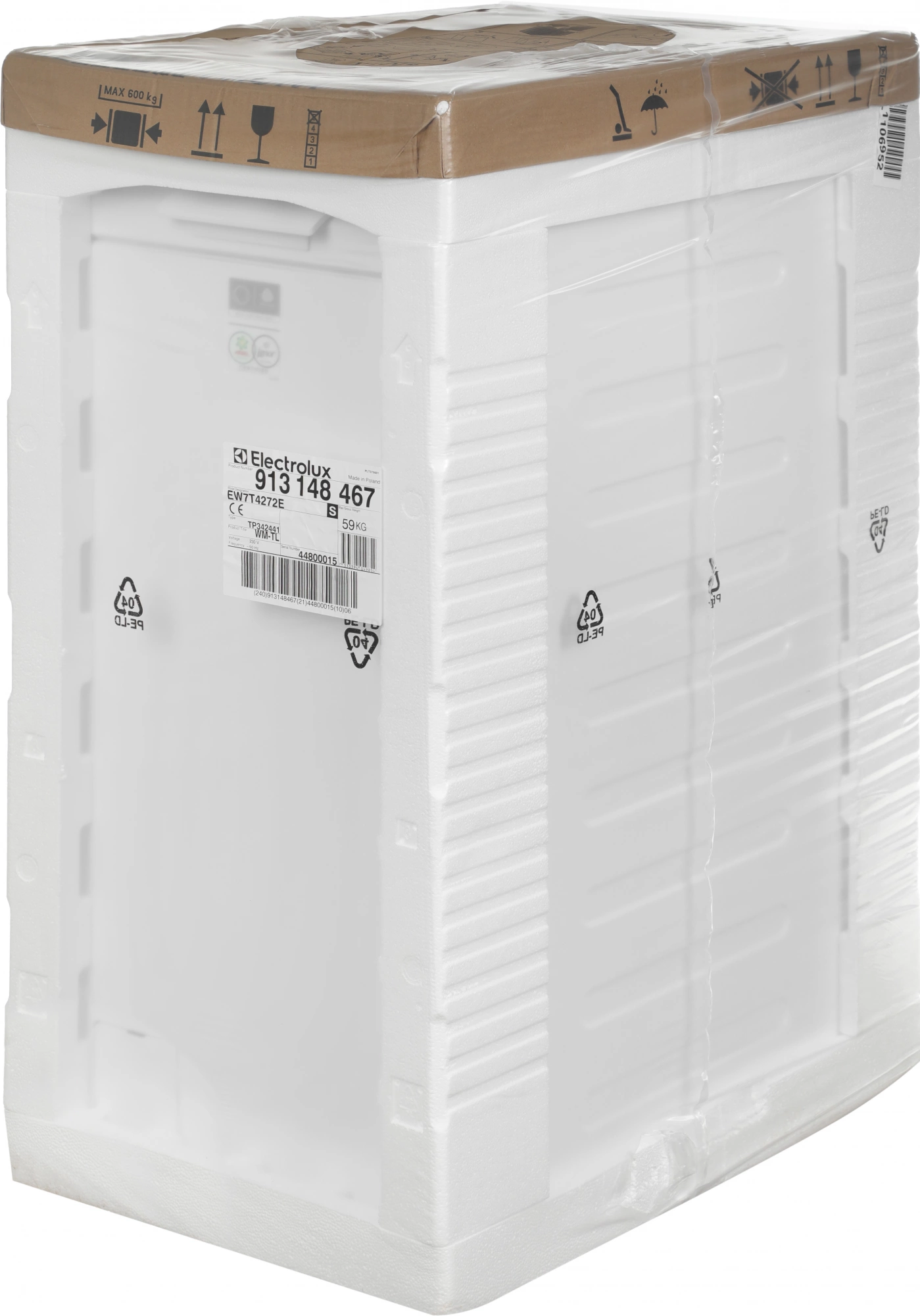 Стиральная машина Electrolux EW7T4272E пан.англ. класс: A загр.вертикальная макс.:7кг белый