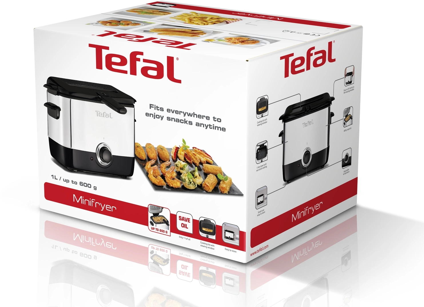 Фритюрница Tefal FF220015 1000Вт серебристый/черный