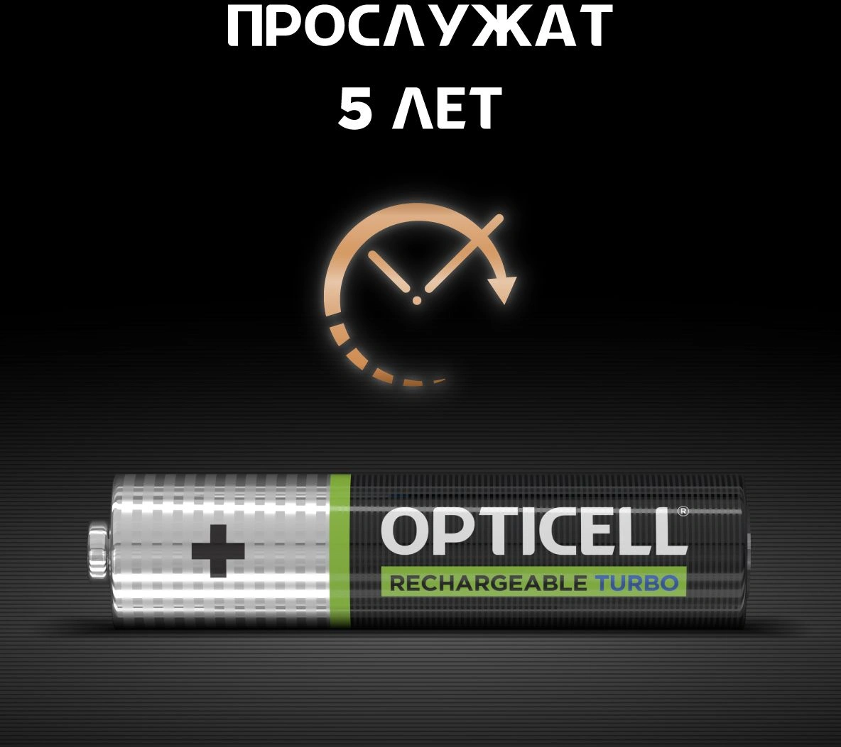 Аккумулятор Opticell Turbo 6080003 AAA NiMH 970mAh (2шт) блистер