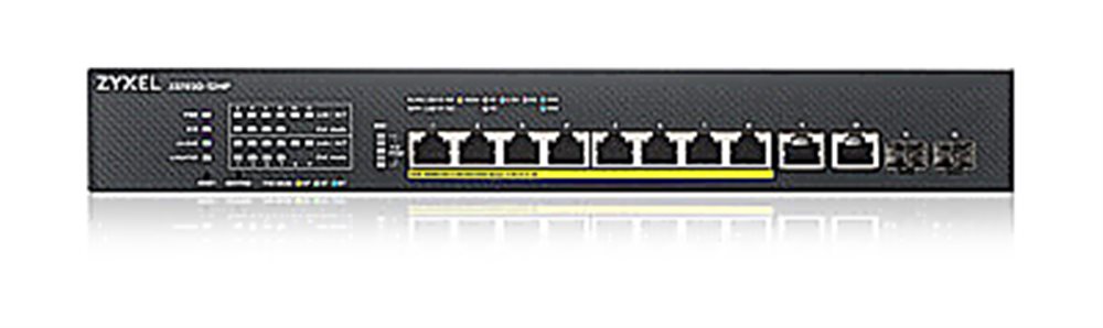 XS1930-12F - Гибридный мультигигабитный Smart L2+ коммутатор Zyxel NebulaFlex, rack 19"", 10xSFP+, 2xRJ-45: 1/2,5/5/10G, автономное/облачное управление