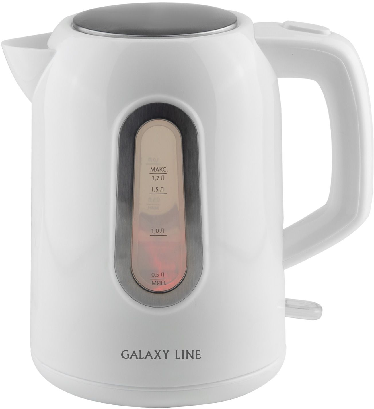 Чайник электрический Galaxy Line GL 0212 1.7л. 2200Вт белый корпус: пластик (ГЛ0212Л)