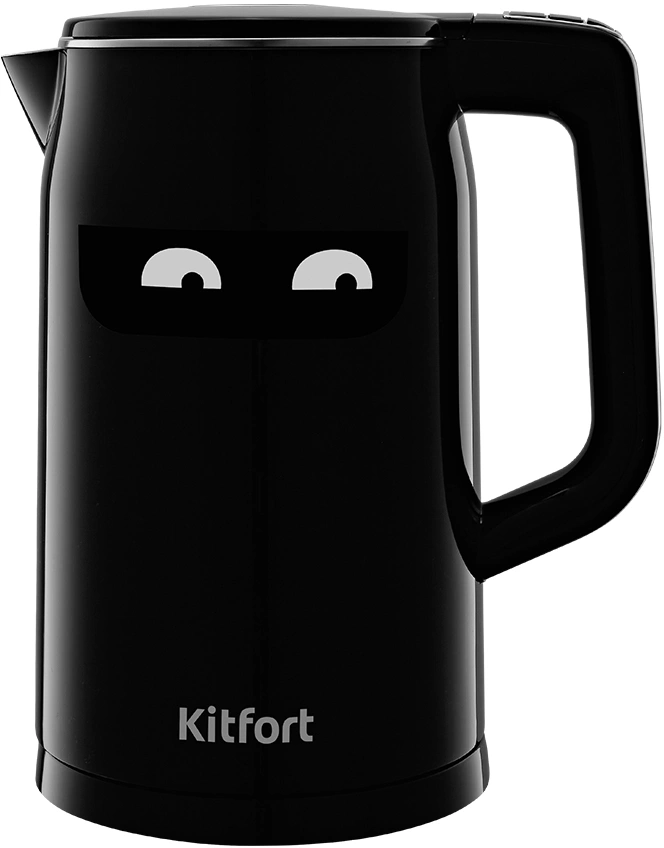 Чайник электрический Kitfort КТ-6154 1.7л. 2200Вт черный корпус: металл/пластик