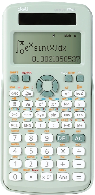 Калькулятор научный Deli ED991ES зеленый 10+2-разр.