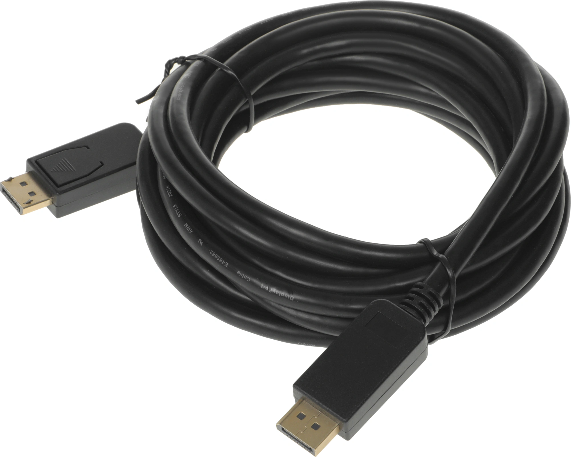 Кабель аудио-видео Buro v 1.2 DisplayPort (m)/DisplayPort (m) 5м. позолоч.конт. черный (BHP DPP_1.2-5)