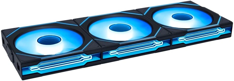 Вентилятор для корпуса Lian-Li Uni Fan SL-INF Wireless 120 ARGB 120х124.5x28 черный 4-pin 29.2дБ (упак.:3шт) (G99.12SLIN1W3B.R0) Ret