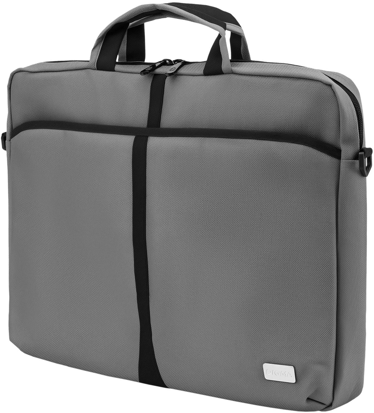 Сумка для ноутбука 17.3" Digma W-210 серый/черный полиэстер (W210GBK)