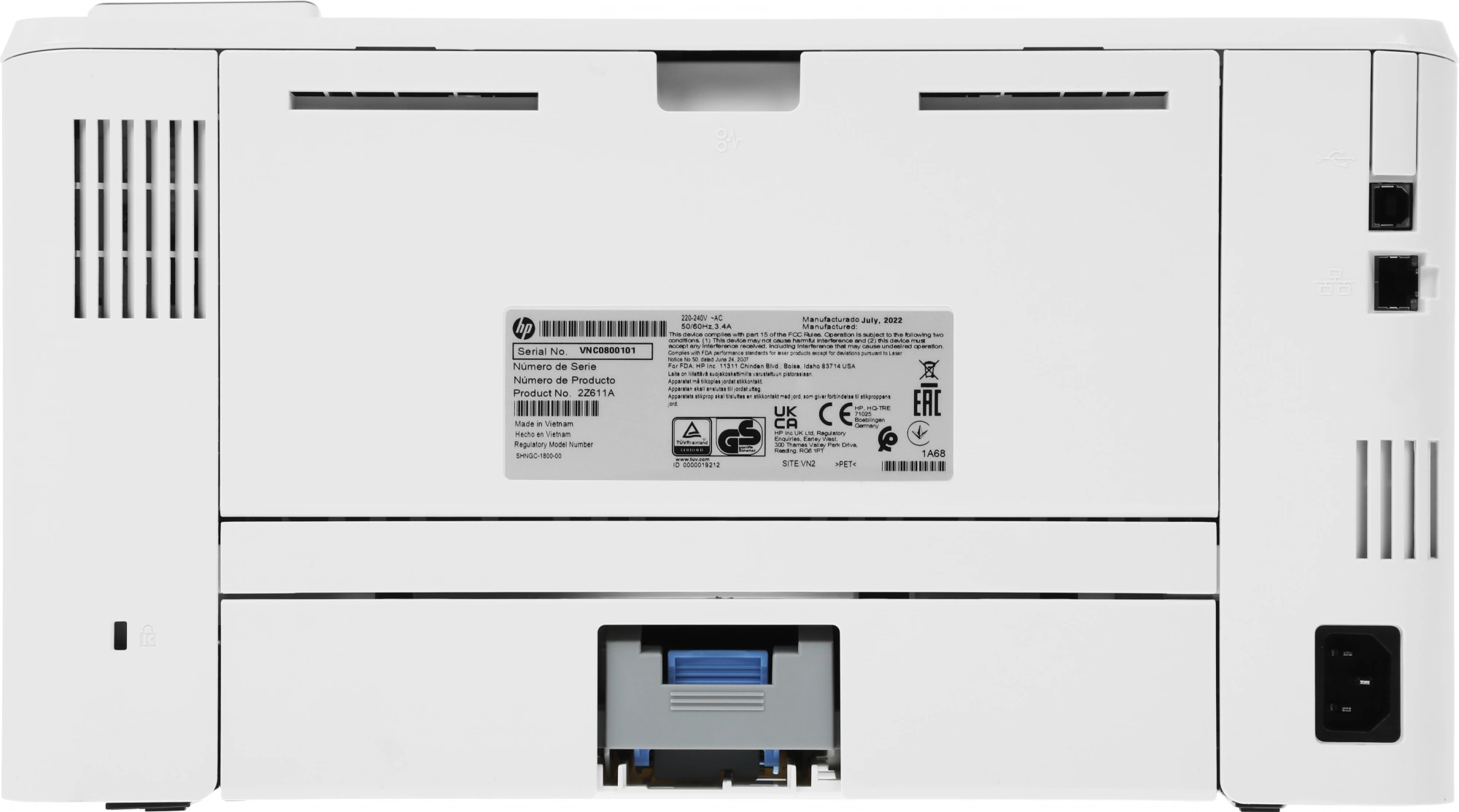Принтер лазерный HP LaserJet Pro 4003N (2Z611A) A4 белый