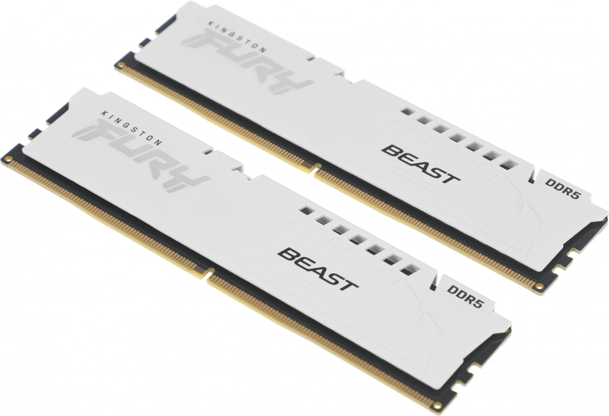 Память DDR5 2x16GB 6000MHz Kingston KF560C36BWE2K2-32 Fury Beast White Expo RTL Gaming PC5-48000 CL36 DIMM 288-pin 1.35В kit single rank с радиатором Ret