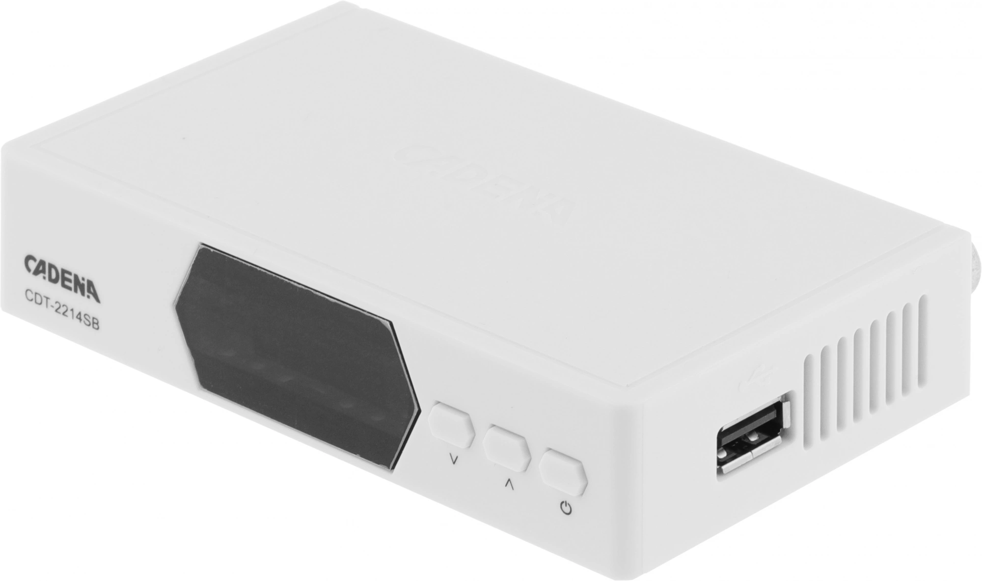 Ресивер DVB-T2 Cadena CDT-2214SB белый