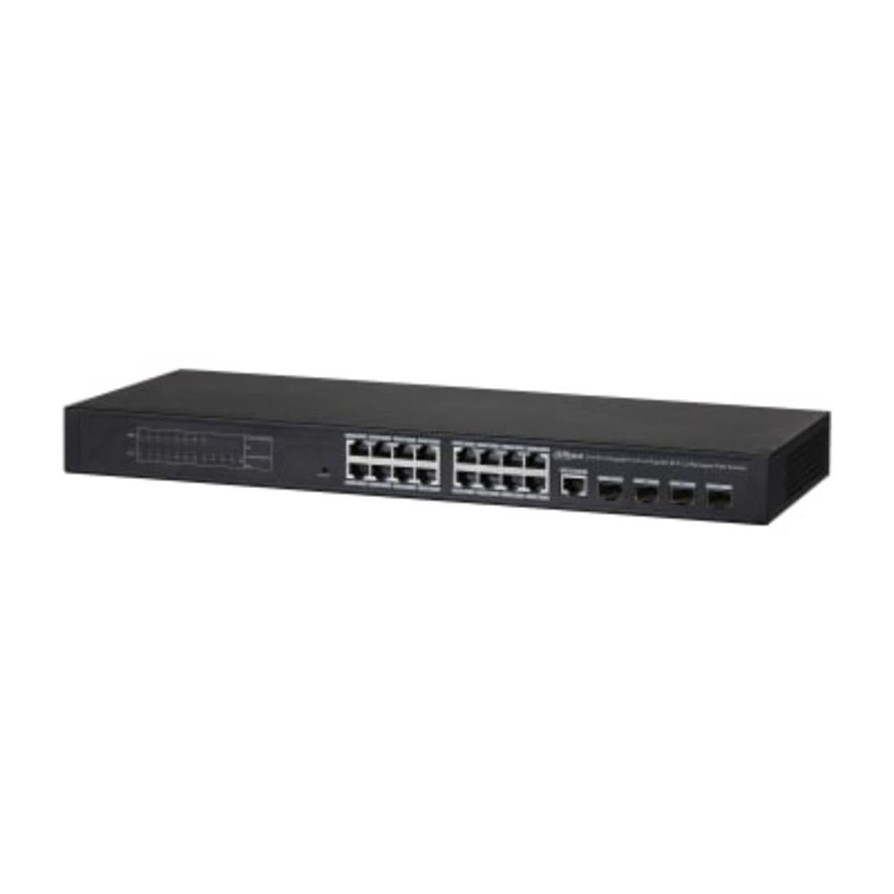 DH-PFS4420-16GT-240 - Коммутатор Dahua управляемый гигабитный. Порты: 16 RJ45 10/100/1000Мбит/с (PoE/PoE+/Hi-PoE), 4 SFP 100/1000Мбит/с (uplink); мощность PoE: порты 1~16 до 30Вт, суммарно до 230Вт; питание: 100~240В(AC); грозозащита: до 2кВ