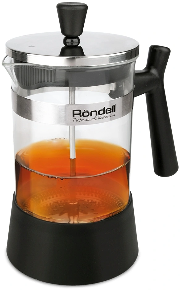 Френч-пресс Rondell Wonder RDS-426 0.6л черный/стальной