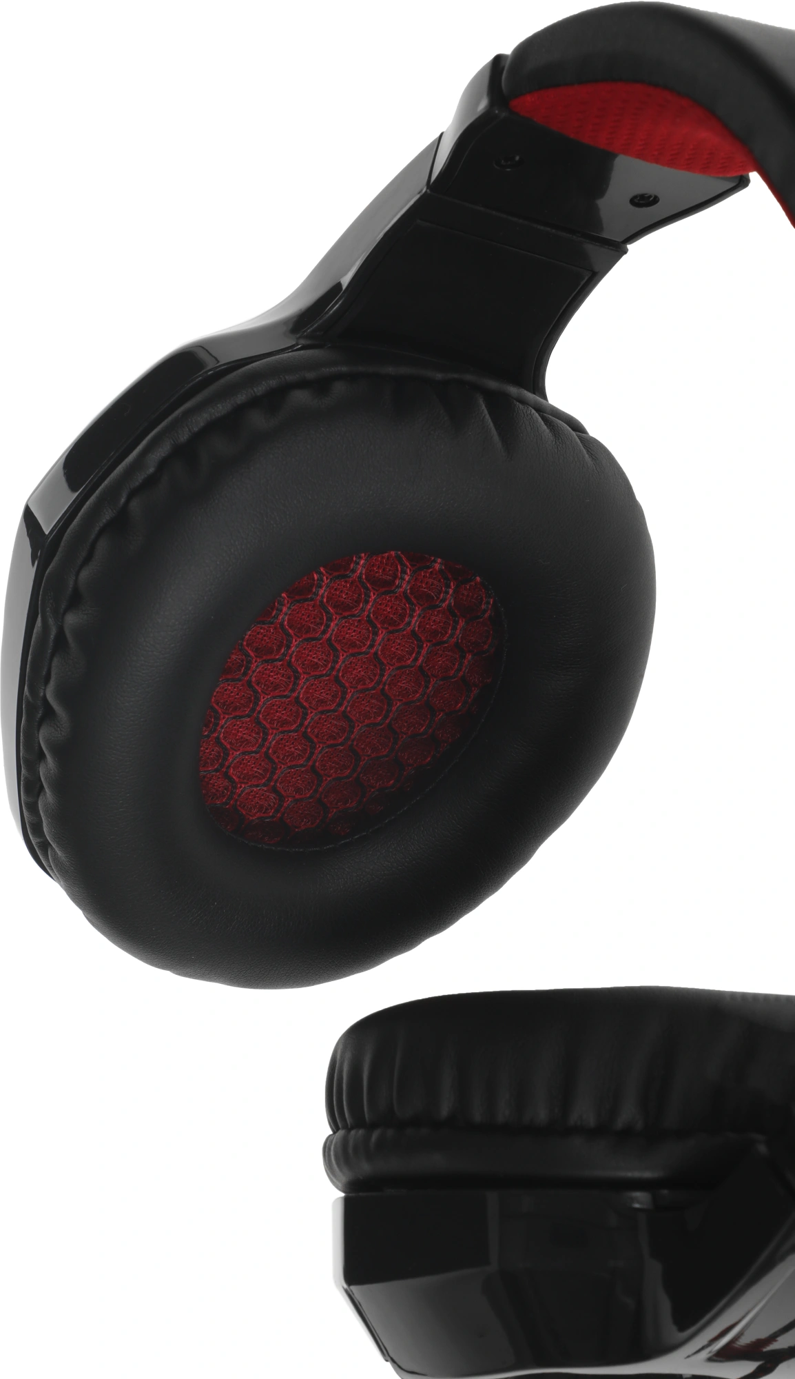Наушники с микрофоном Оклик HS-L320G Phoenix черный/красный 1.9м мониторные оголовье (359482)