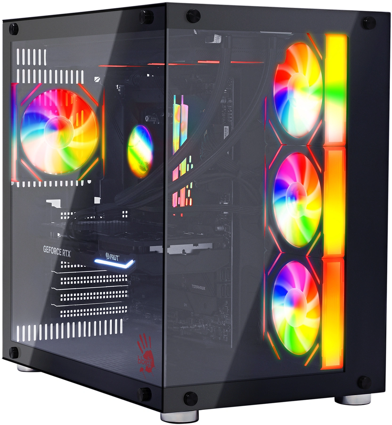 ПК Bloody BD-PC CZ79C3 MT i5 14600KF (3.5) 32Gb SSD1Tb RTX5070 12Gb Windows 11 Home 64 2.5xGbitEth WiFi BT 850W черный (RUS) (2129071)