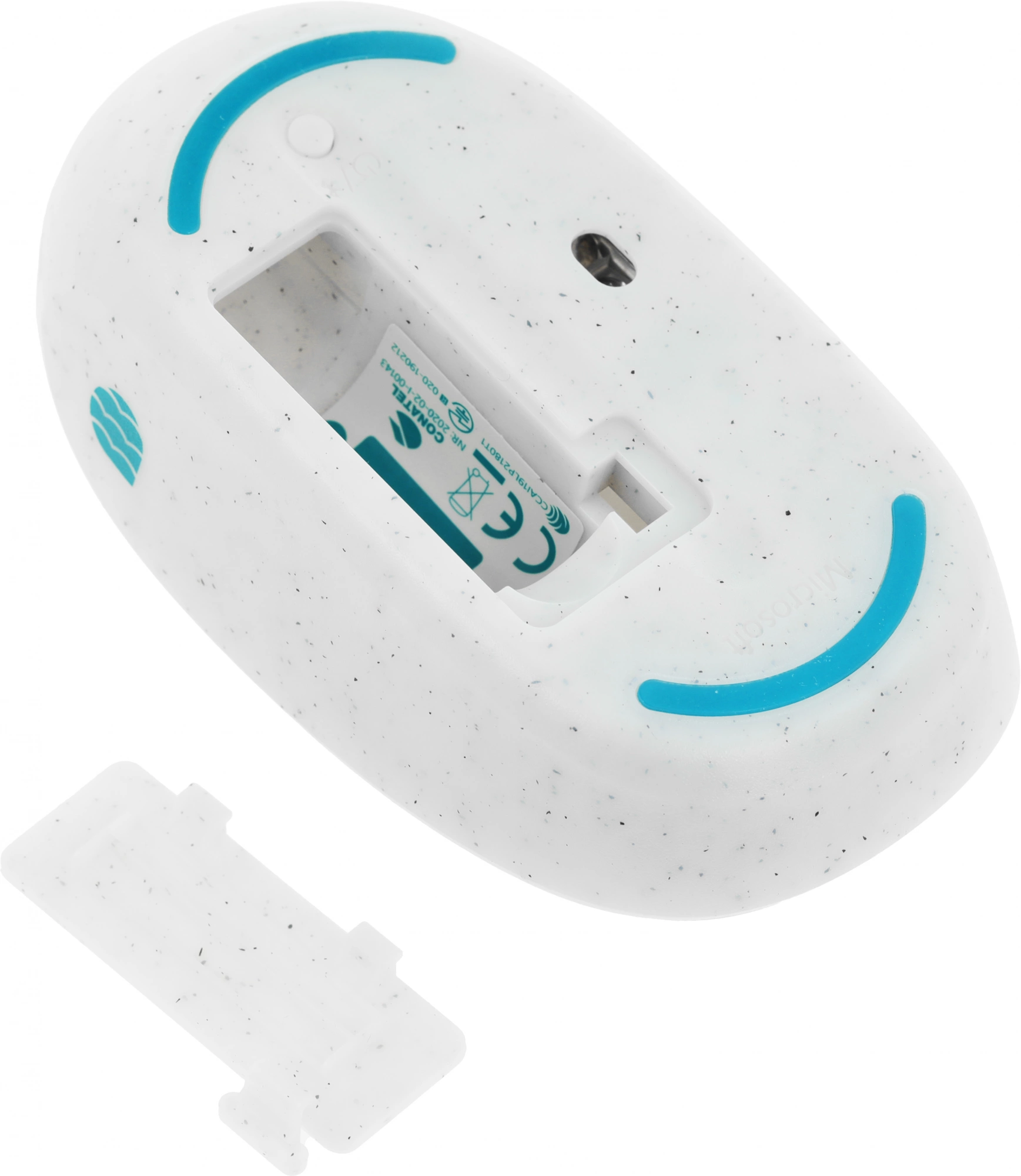 Мышь Microsoft Ocean Plastic Mouse светло-серый оптическая 4000dpi беспров. BT 2but (I38-00003)