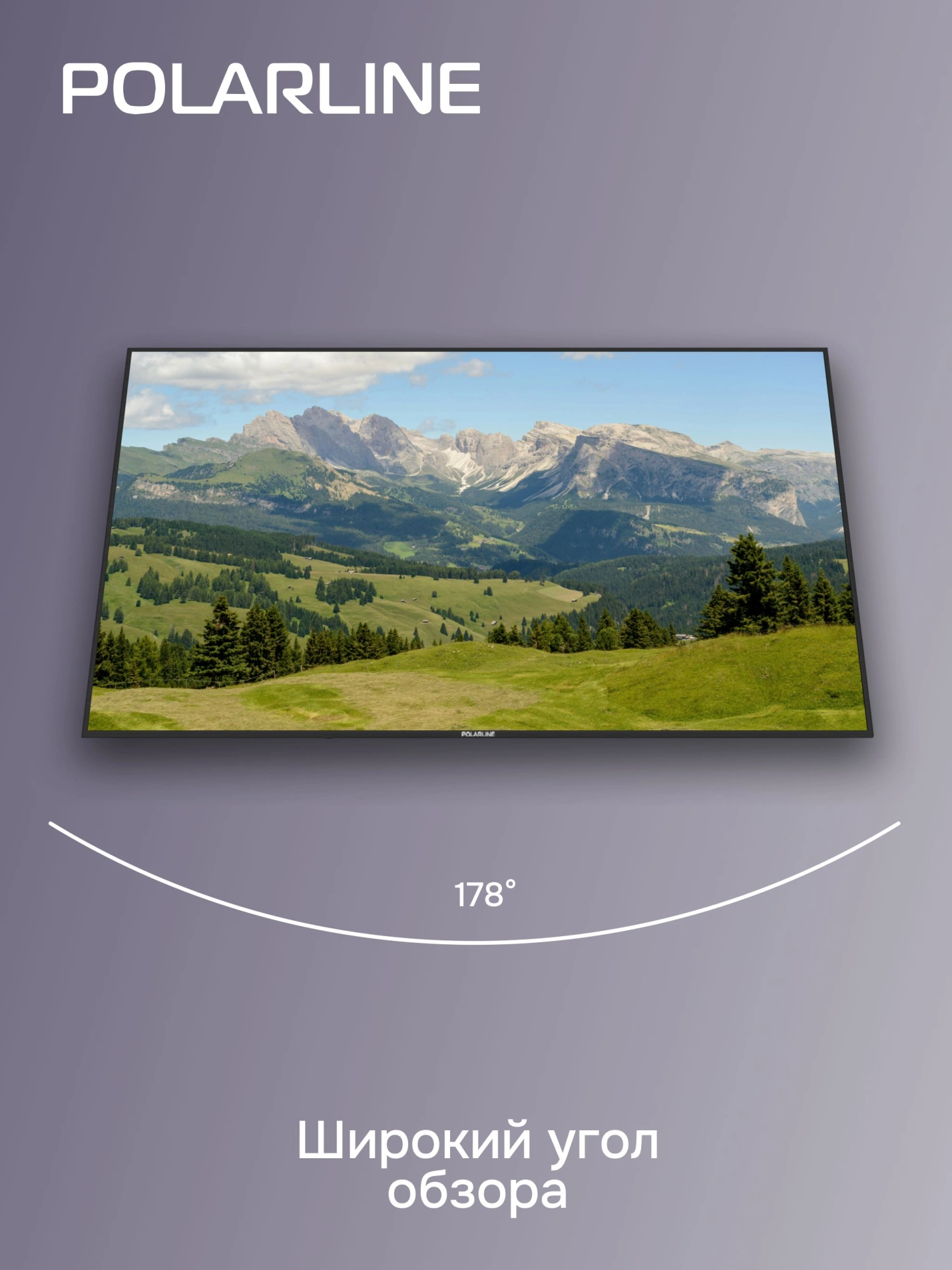 Телевизор LED PolarLine 65" 65PU51TC-SM черный 4K Ultra HD 60Hz DVB-T DVB-T2 DVB-C DVB-S2 USB WiFi Smart TV (RUS)