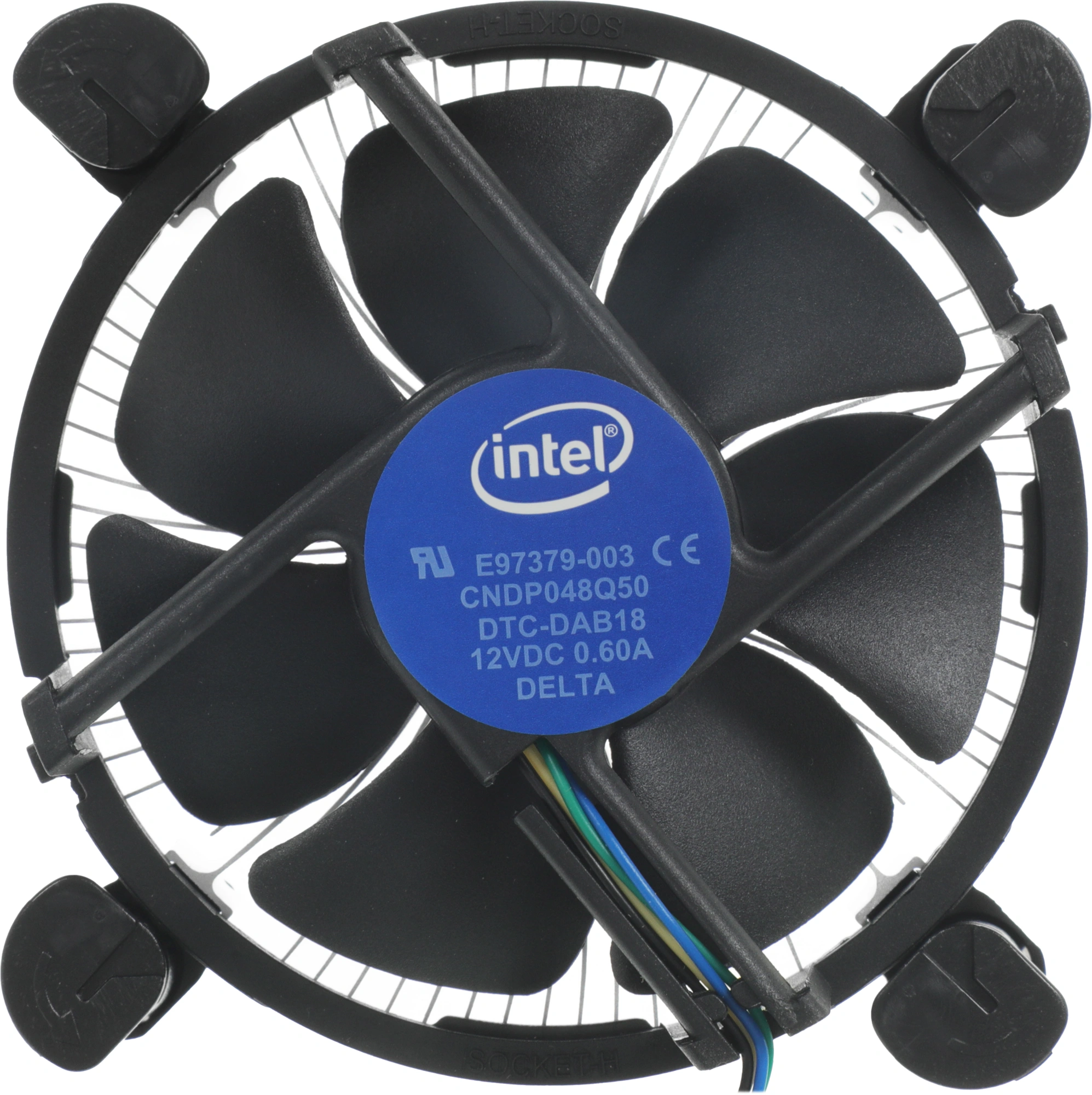 Устройство охлаждения(кулер) Intel E97379 Soc-1151/1200 черный 4-pin 18-38dB Al 65W 180gr Bulk