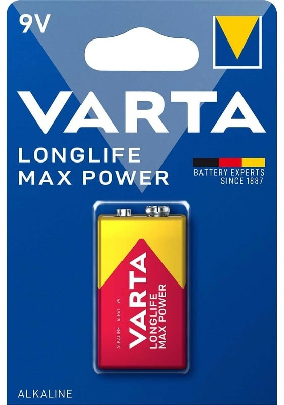 Батарея Varta LongLife Max Power 6LR61 (10шт) блистер