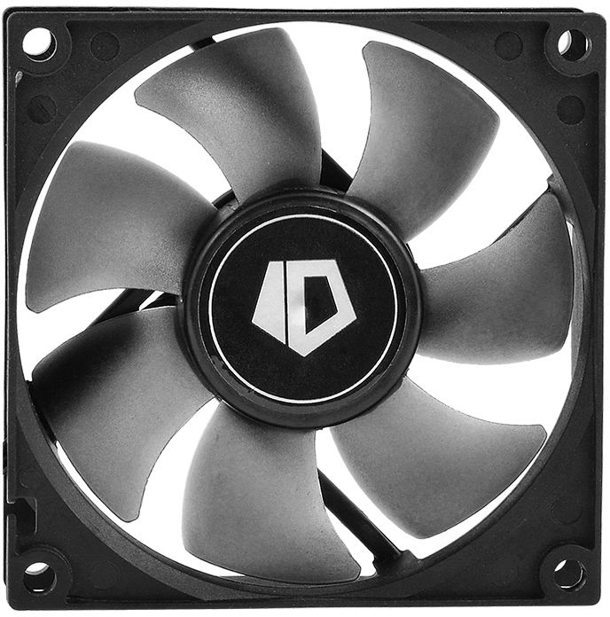 Вентилятор для корпуса ID-Cooling NO-8025-SD 80х80x25 черный 3-pin 21дБ Ret