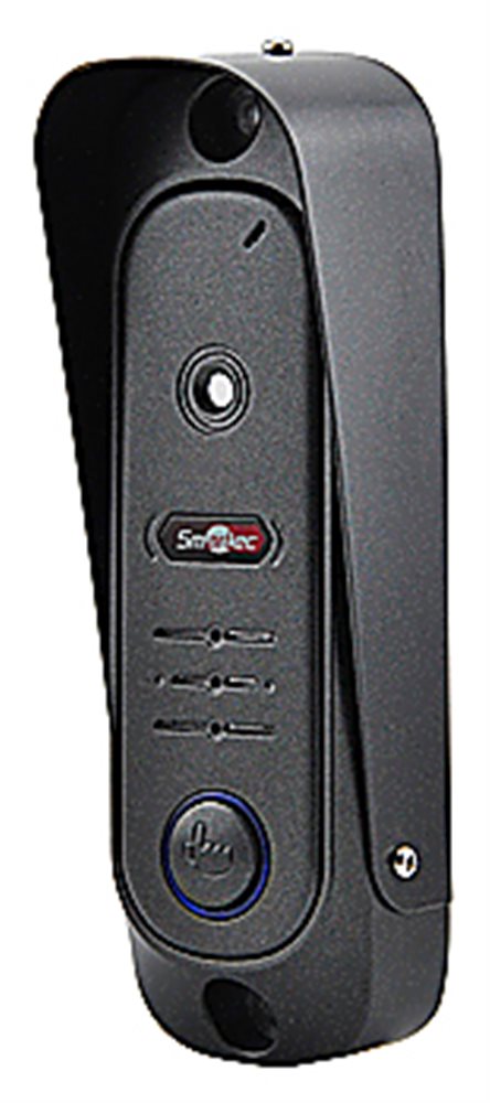 ST-DS206C-BK - Вызывной блок видеодомофона Smartec, 600 ТВЛ, 4-х проводная линия связи, ИК подсветка, черный